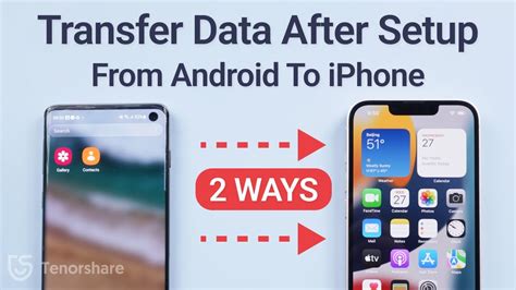 To transfer your data from an Android device to an iPhone, you can follow these steps: 1. Download the Move to iOS app: Install the Move to iOS app on your Android device from the Google Play Store.