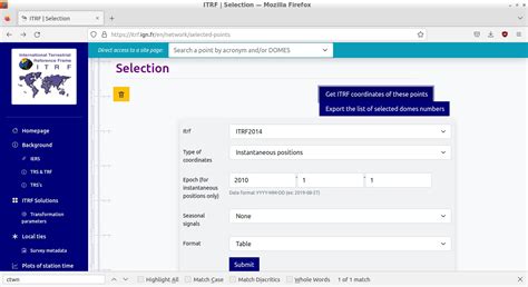 Transform ITRF2014 (2024.18) to ITRF2014 (2010.00)