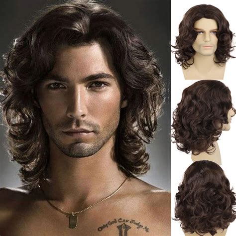 Transform Your Appearance Effortlessly with the Alluring Charm of a Men's Brown Wig