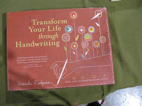 Full Download Transform Your Life Through Handwriting With Guidebook And 26 Cards And Journal And 2 Cds By Vimala Rodgers
