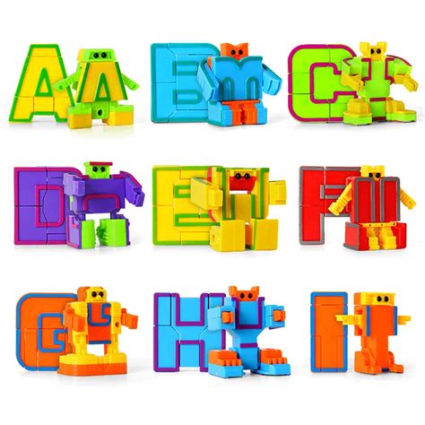 Transformation Series Alphabet Robot Transformer 26 letters Robot