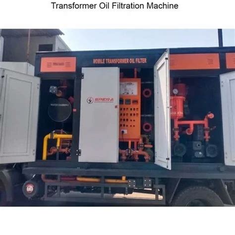 Transformer oil filtration machine.  (1) Heater Element To Pt. Causes of conta...