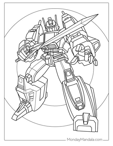 Transformers Coloring Pages Realistic Coloring Pages
