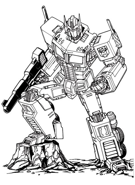 Transformers Coloring Pages Transformers Coloring Pages