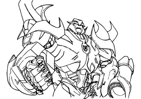 Transformers Prime Megatron Coloring Pages Get Coloring Pages