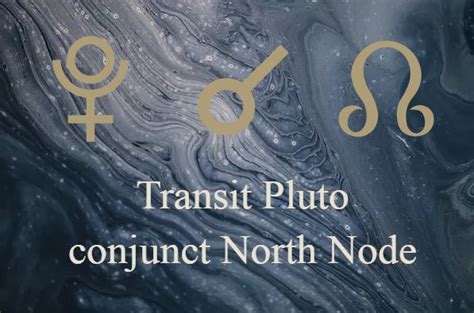 Transit pluto conjunct north node. Uranus conjunct North Node signifies an influential and transformative alignment in your life. This aspect brings electrifying and unconventional energy to your path of destiny and soul growth. Embrace the call to explore unique and unconventional paths, breaking free from societal norms and embracing your true individuality. Honor your ... 