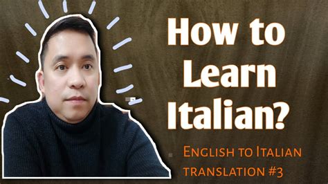 Translate italian language to english. Using one of our 22 bilingual dictionaries, translate your word from Italian to English 