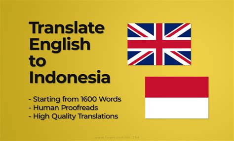 Translate language indonesian to english. Indonesian to English Translation Service can translate from Indonesian to English language. Additionally, it can also translate Indonesian into over 160 other languages. Free Online Indonesian to English Online Translation Service. The Indonesian to English translator can translate text, words and phrases into over 100 languages. 