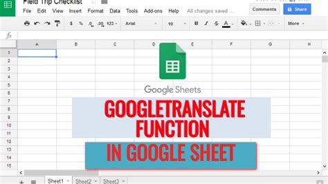 Translation Tool on Google Sheet YouTube