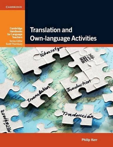 Translation and own language activities cambridge handbooks for language teachers. - Operator manuals for citizen lathes for operations.