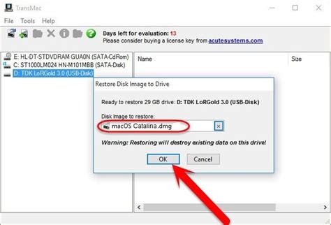 Transmac could not write to disk.  Aug 7, 2020 · Bootable USB is not recognized after using T...