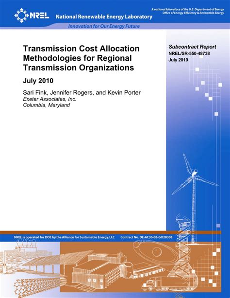 Transmission Cost Allocation Subcontract Report - NREL