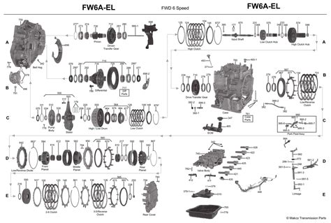 Transmission repair manuals FW6A-EL/GW6A-EL