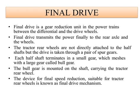 Transmission whine when accelerating.  The differential, or final drive unit, is a frequ...