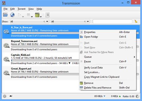 Transmission-Qt for Windows