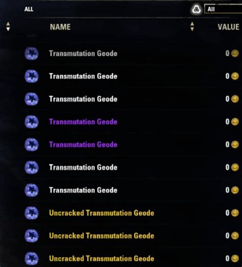 Transmutation geode eso.  Furthermore, recall that all elements that have at...