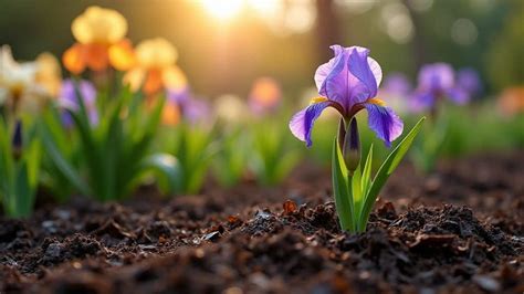 Transplanting iris in summer