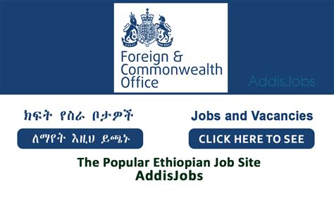 Transport Manager at British Embassy - AddisJobs