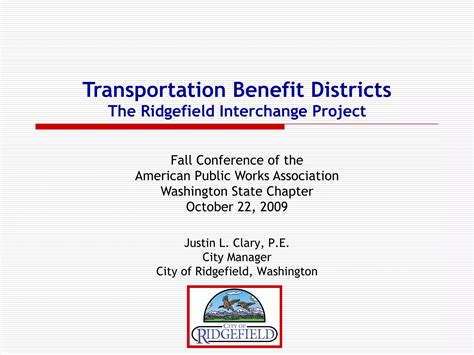 Transportation Benefit District City of Shoreline