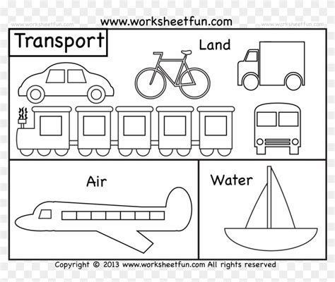Transportation Coloring Sheets For Preschoo