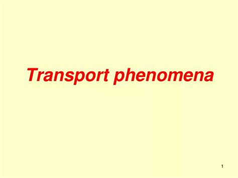 Transportphänomene 1. - Punto de contacto para los organos encargados de la ejecucion de la ley..