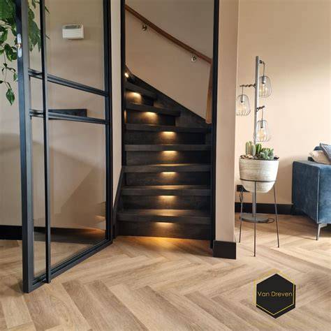 Trap decoreren met verlichting