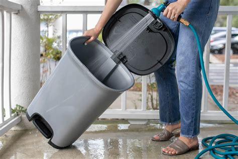 Trash bin cleaning. Bubble Binz helps you get clean trash cans by pressure washing, disinfecting and returning them to your garage. You can sign up online and choose from a subscription or a one-time cleaning plan, and get text reminders and automatic billing. 
