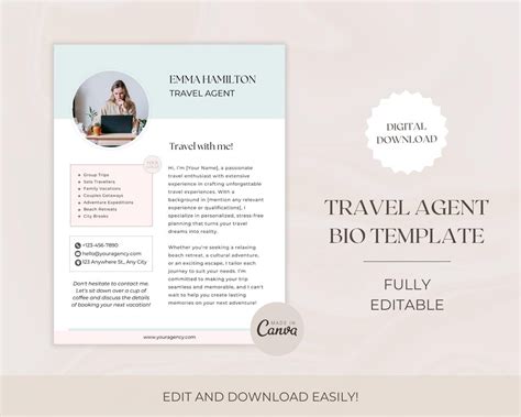 Travel Agent Bio Samples: Crafting the Perfect Bio for Success