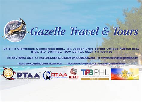 Travel Agent in Manila Cainta Philippines Gazelle Travel and …