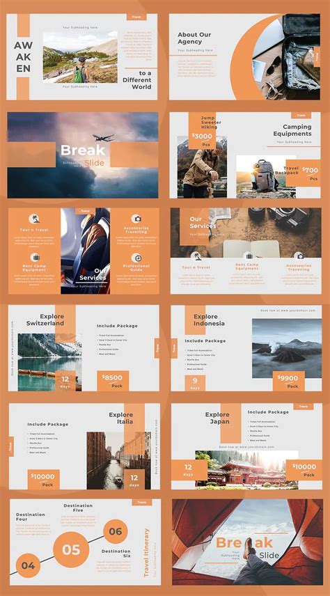 Travel Google Slides Presentation Presentation slides templates