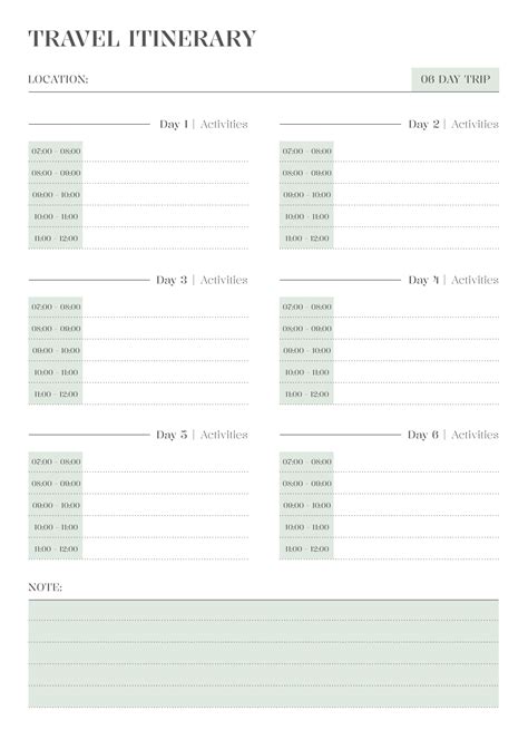 Travel Guide Template Google Docs