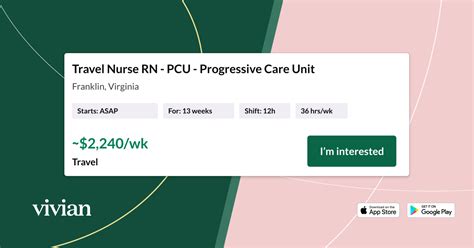 Travel Nurse RN - PCU - Progressive Care Unit - $1,815 per week