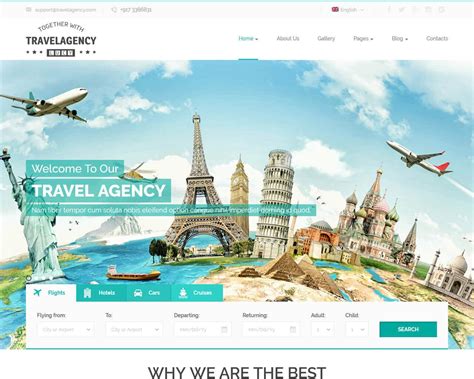 Travel Web Design Template