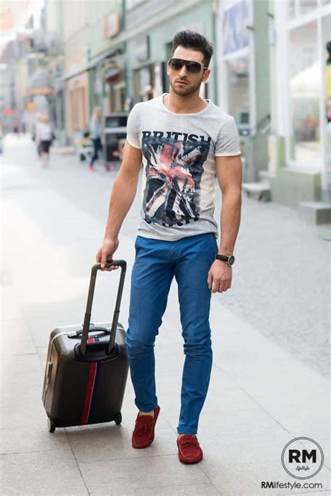 Travel clothing for men. Madewell. A cozy, soft cotton T-shirt is key for travel versatility. You can leave it out, tuck it in, knot it, crop it, layer it and more – the options are endless. And Madewell’s Whisper ... 