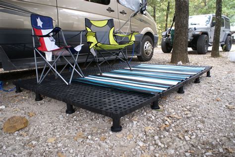 Travel easy decks. Jul 18, 2021 · The industries only portable, height adjustable, infinitely expandable, versatile, lightweight RV decking system will be attending the Escapees RV Club's 60th Escapade event in Rock Springs, Wyoming. Come for the escapades, stay for the great deals on accessories and leave with a great set of Travel Easy Decks. 