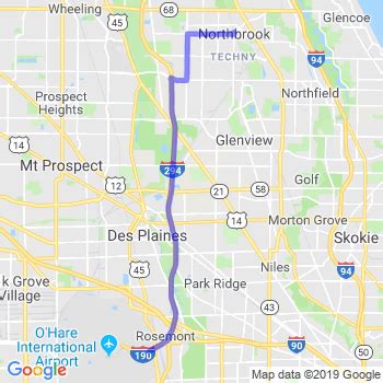 Travel from ORD to Northbrook IL Uber