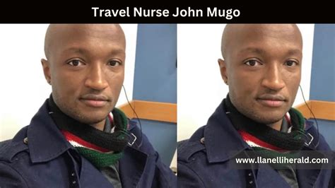 Travel nurse john mugo. Steps to Becoming a Travel Nurse. A travel nurse must meet the same educational and clinical requirements as all registered nurses (RNs). You must first earn an associate degree in nursing (ADN) or a bachelor of science in nursing (BSN). Once you earn your degree, you need to pass the NCLEX-RN exam and acquire your state … 