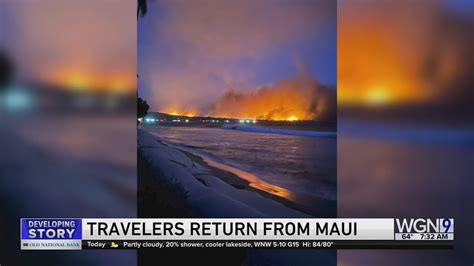 Travelers return to O'Hare from Hawaii amid deadly fires