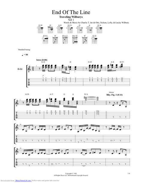 Traveling Wilburys - End Of The Line (Chords) - Ultimate Guitar