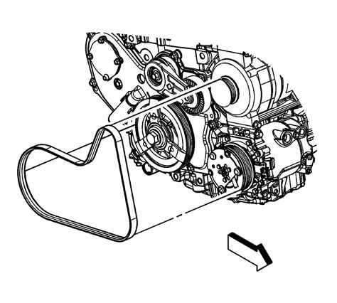 Traverse belt diagram. The belt routing diagram for the 2010 Chevy Traverse can be found in the owner's manual or online. It typically consists of a schematic illustration showing the precise path for the serpentine belt along with the pulleys and tensioners it interacts with. 