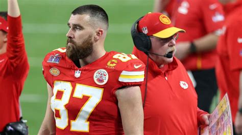 474px x 266px - Travis Kelce admits his Super Bowl scuffle with Andy Reid was unacceptable