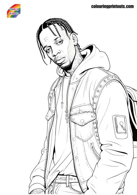 Travis Scott Coloring Pages Coloring Pages