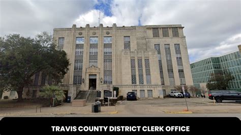 Travis clerk office. Travis County Clerk P.O. Box 149325 Austin, TX 78714. or by a commercial carrier (FedEx, UPS, USPS Express or Priority Mail, etc.) to: Probate Division Travis County Clerk 5501 Airport Boulevard Austin, TX 78751-1410. You may also visit the Travis County Clerk’s Office Probate Division at: 200 W 8th St #140 Austin, TX 78701. to file the ... 