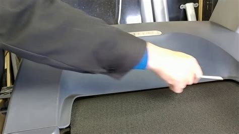 Treadmill belt slipping. The treadmill has two tension bolts in the back of the treadmill. Using a 6 mm Allen Wrench, turn the right and left tension bolts 1/2 turn clockwise. After each 1/2 turn adjustment, test to see if the slipping is eliminated. If you turn one side more than the other, the belt will start to drift to the side of the treadmill and need to be … 