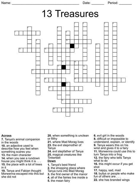 Treasure pile crossword. The Crossword Solver found 30 answers to "treasure pile", 5 letters crossword clue. The Crossword Solver finds answers to classic crosswords and cryptic crossword puzzles. Enter the length or pattern for better results. Click the answer to find similar crossword … 