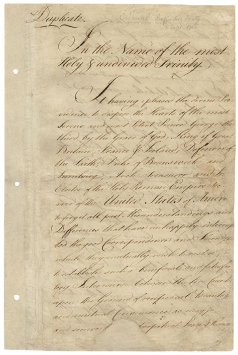 Treaty of Paris (1783) National Archives APUSH Chapter 34 …