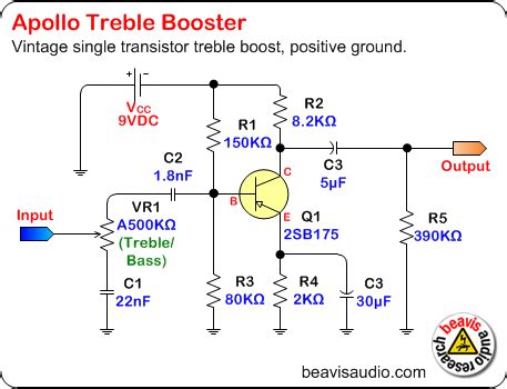 Treble booster schematic.  Discover the schematic for a treble booster, an essent...