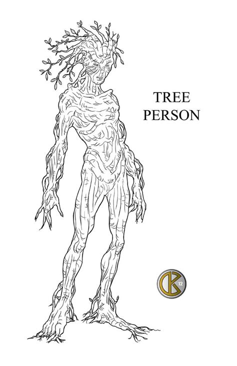 Tree Person Drawing