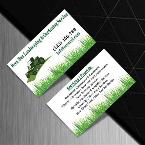 Tree Service Business Card Tree service, Services