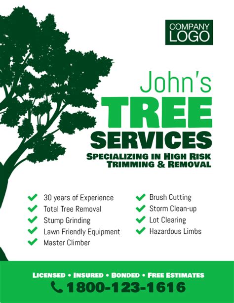 Tree Service Flyers Free Sample, Example & Format Templates